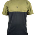 Nauticon Men's Polyester Crew Neck Tees/T-Shirts Olive & Navy Blue - NAUTICON WEARABLES