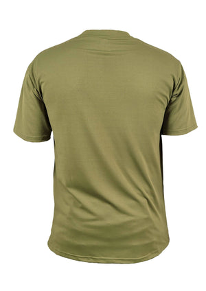 Nauticon Men's Polyester Crew Neck Tees/T-Shirts Olive & Navy Blue - NAUTICON WEARABLES
