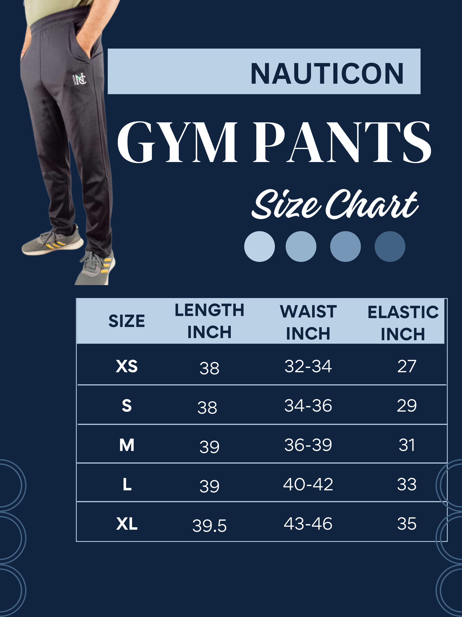 Nauticon PowerLift Training Pants For Men/Dark Grey - NAUTICON