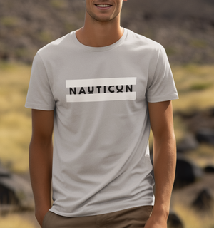 Nauticon Printed Men’s Regular Cotton T-Shirt /Grey - NAUTICON WEARABLES