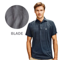 Nauticon Summer Blade Jacquard Polo T-Shirt for Men Black - NAUTICON