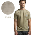 Nauticon Summer Plus Jacquard Crew Neck T-Shirt For Men 100 Poly/Tan - NAUTICON