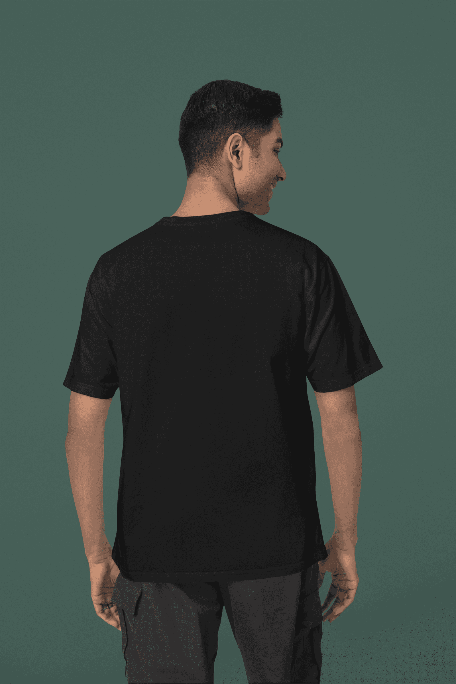 Nauticon Victory Printed Men’s Regular Cotton T-Shirt /Black - NAUTICON WEARABLES