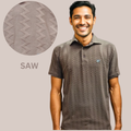 Nauticon Summer Saw Jacquard Polo T-Shirt for Men – Sandstone