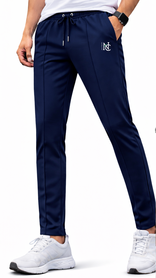TRACK PANTS FOR MEN BLUE CHECK