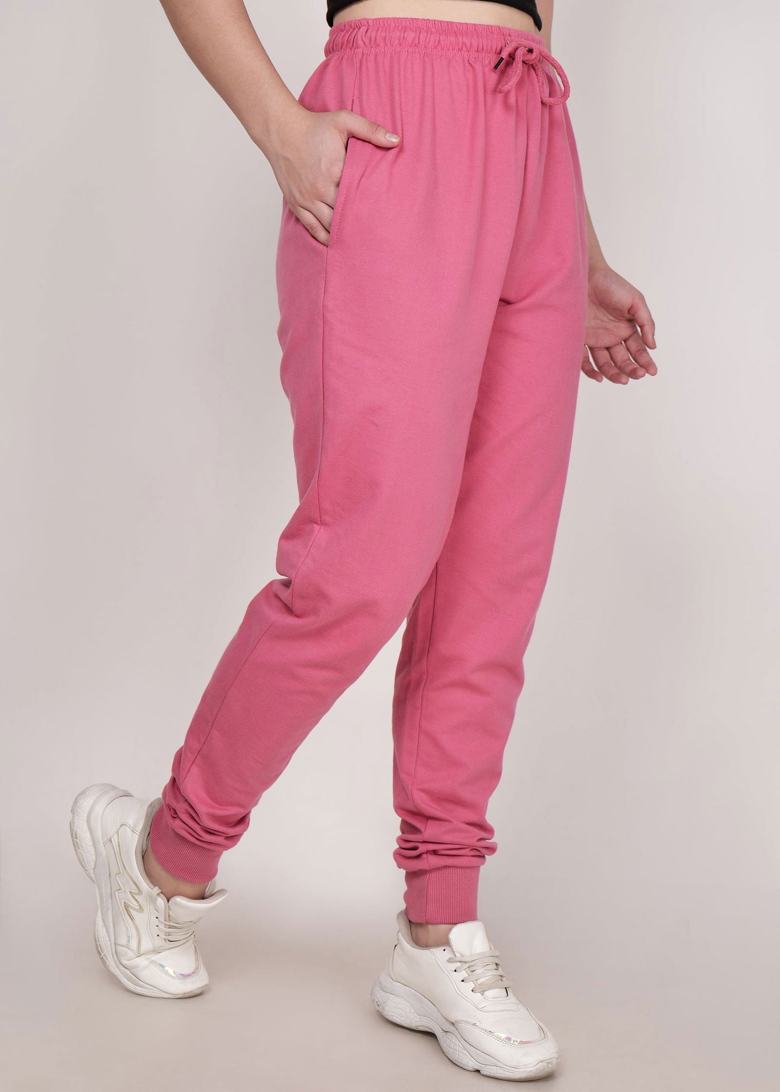 WOMEDN WINTER WEAR JOGGER MATTE PINK - NAUTICON