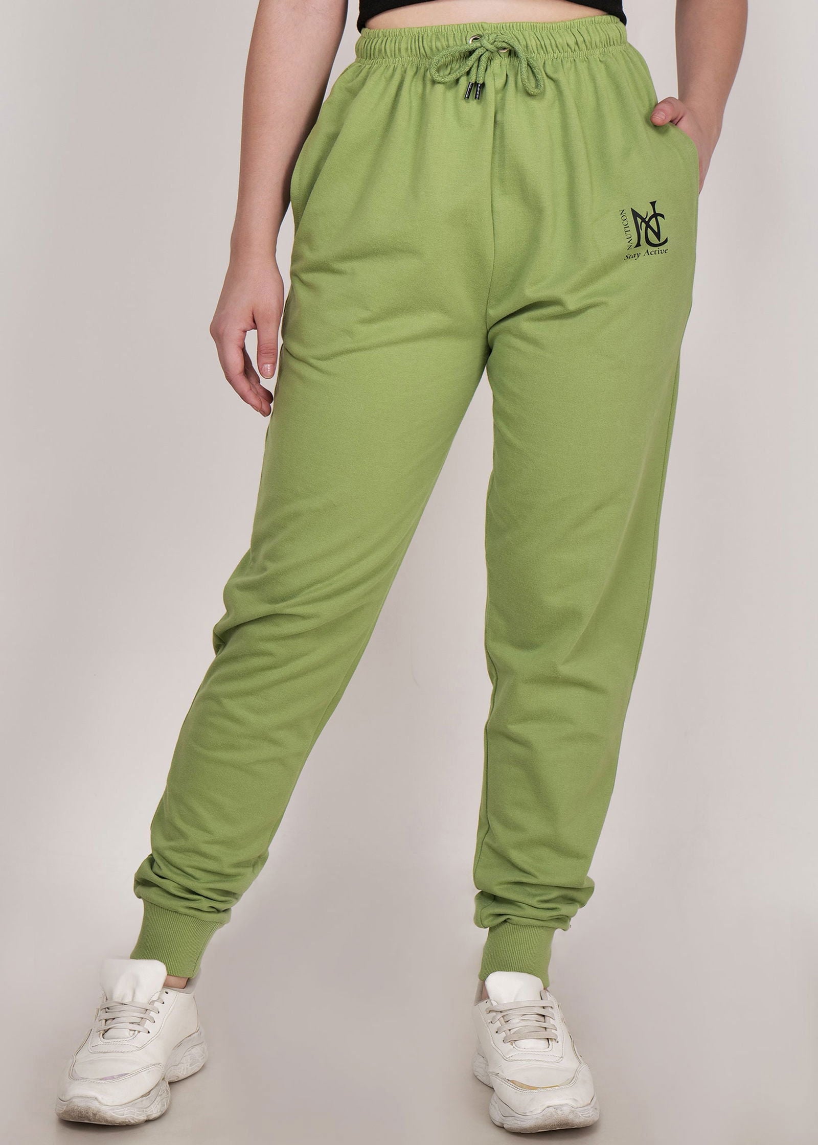 WOMEN WINTER WEAR JOGGER GREEN - NAUTICON