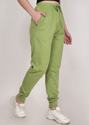 WOMEN WINTER WEAR JOGGER GREEN - NAUTICON