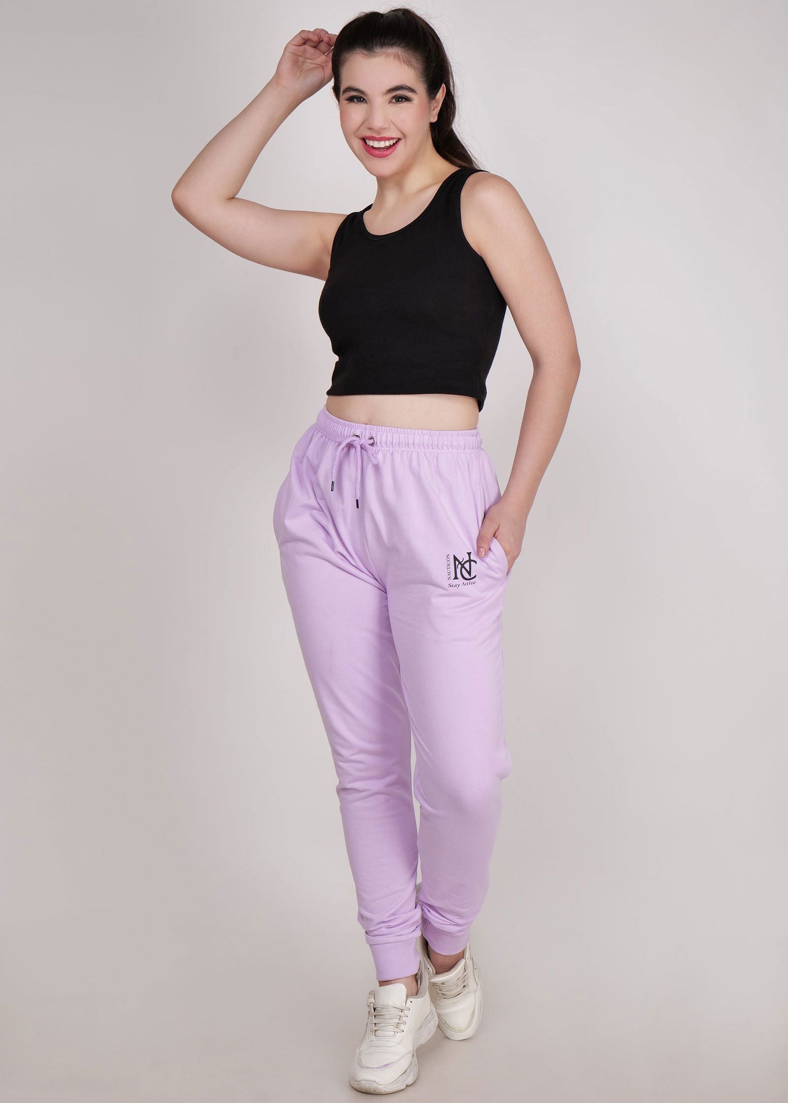 WOMEN WINTER WEAR JOGGER LAVENDER - NAUTICON
