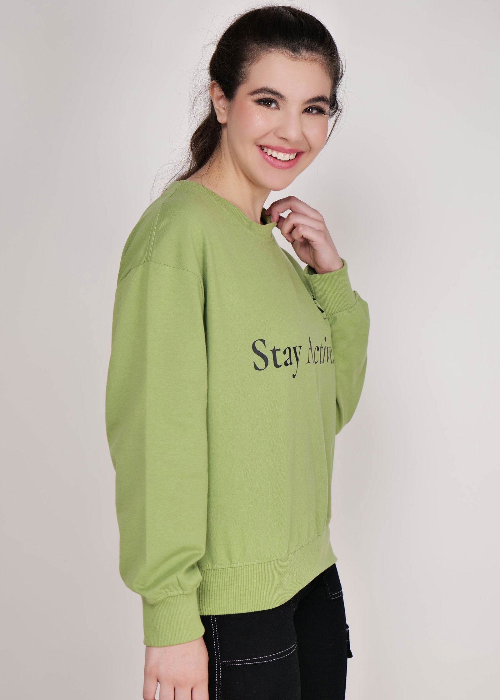 Women Sweatshirt Green - NAUTICON