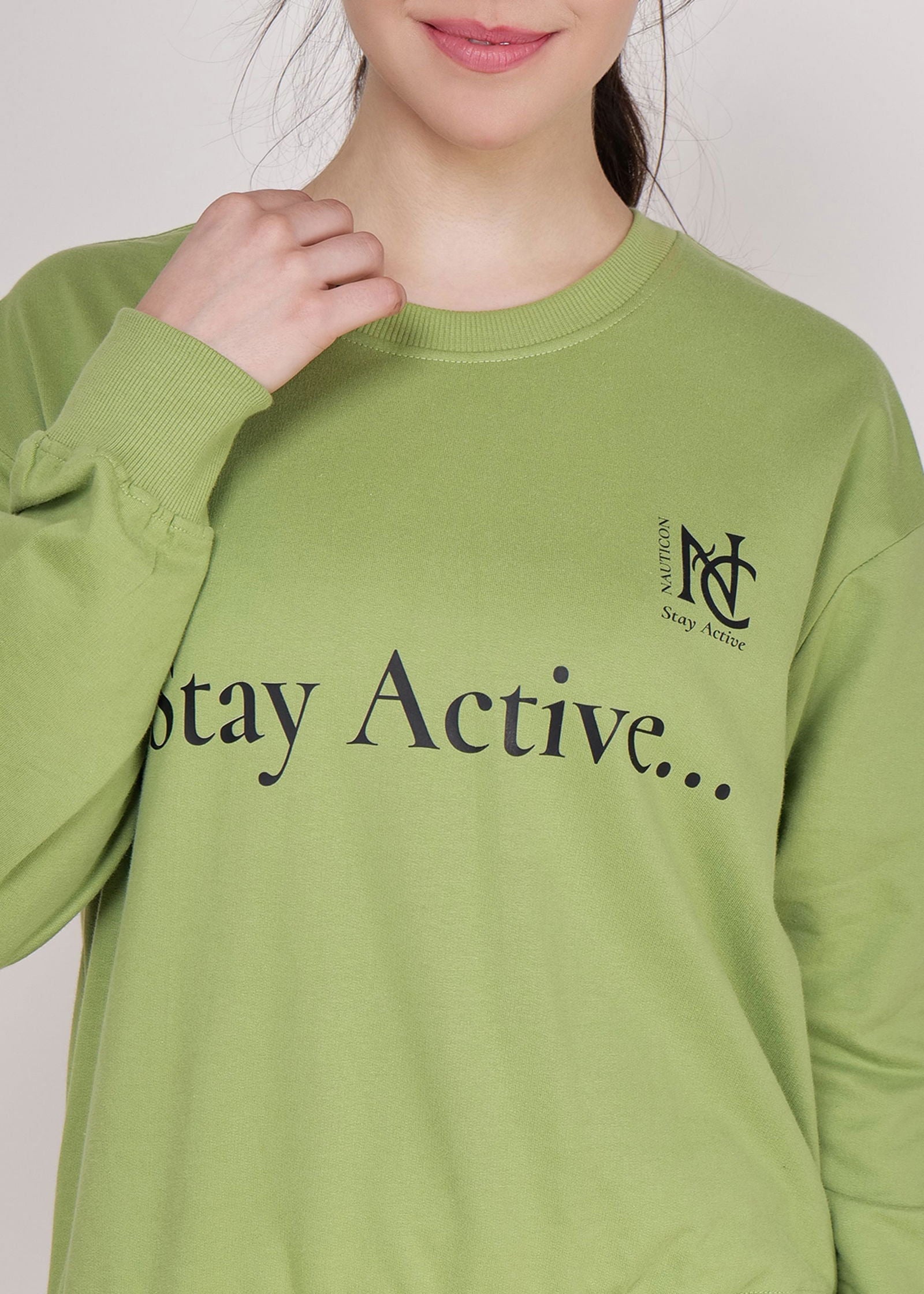 Women Sweatshirt Green - NAUTICON