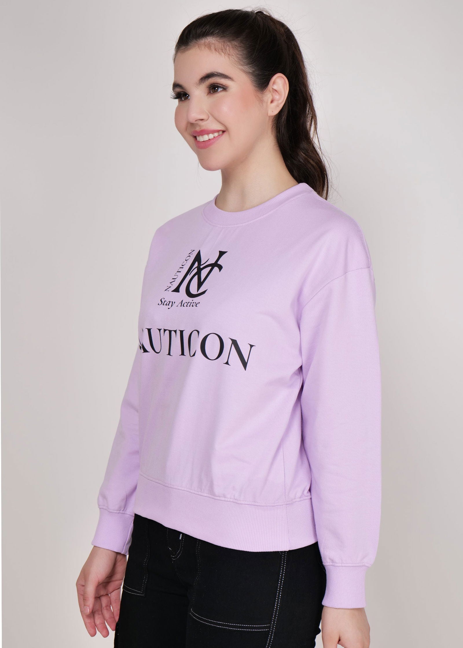 Women Sweatshirt Lavender - NAUTICON WEARABLES