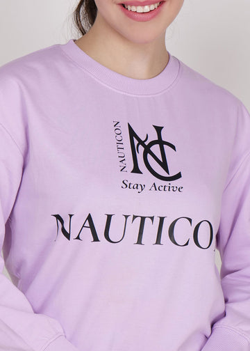 Women Sweatshirt Lavender - NAUTICON WEARABLES