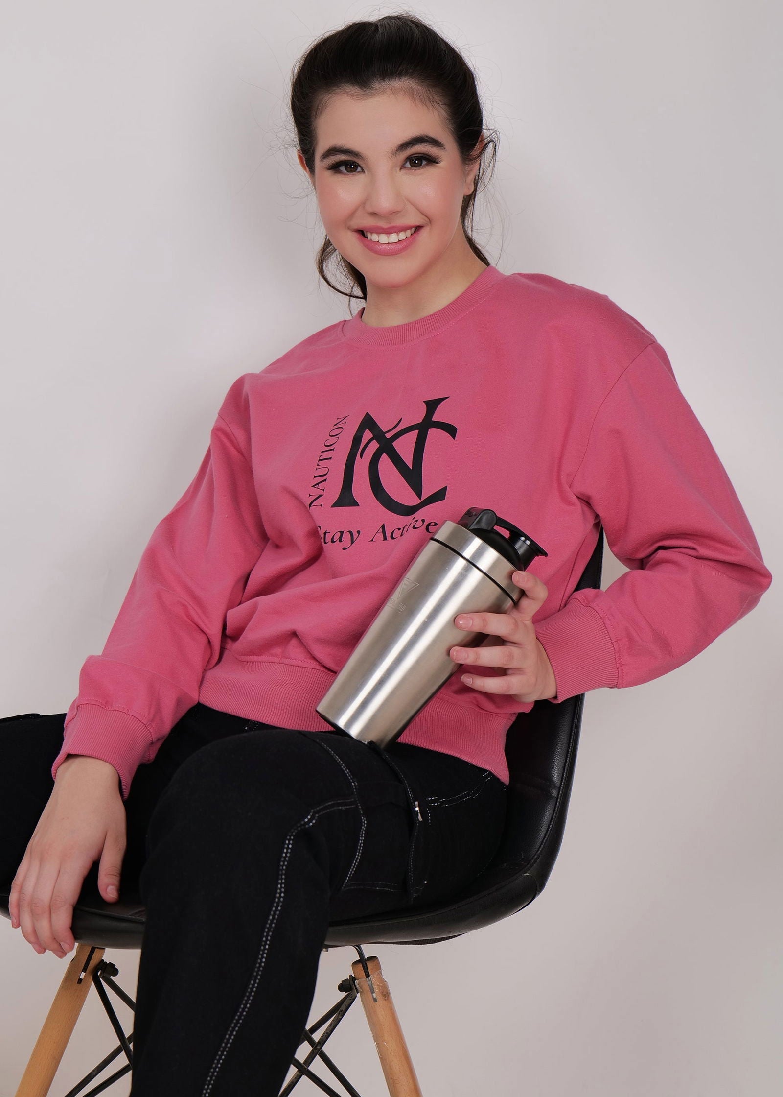Women Sweatshirt Matte Pink - NAUTICON