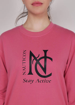 Women Sweatshirt Matte Pink - NAUTICON
