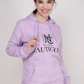 Women Winter Wear Stylish Hoodie Lavender - NAUTICON