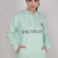 Women Winter Wear Stylish Hoodie Sea Green - NAUTICON