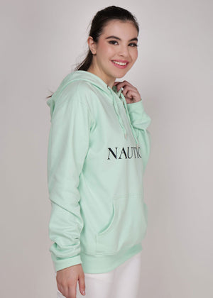 Women Winter Wear Stylish Hoodie Sea Green - NAUTICON
