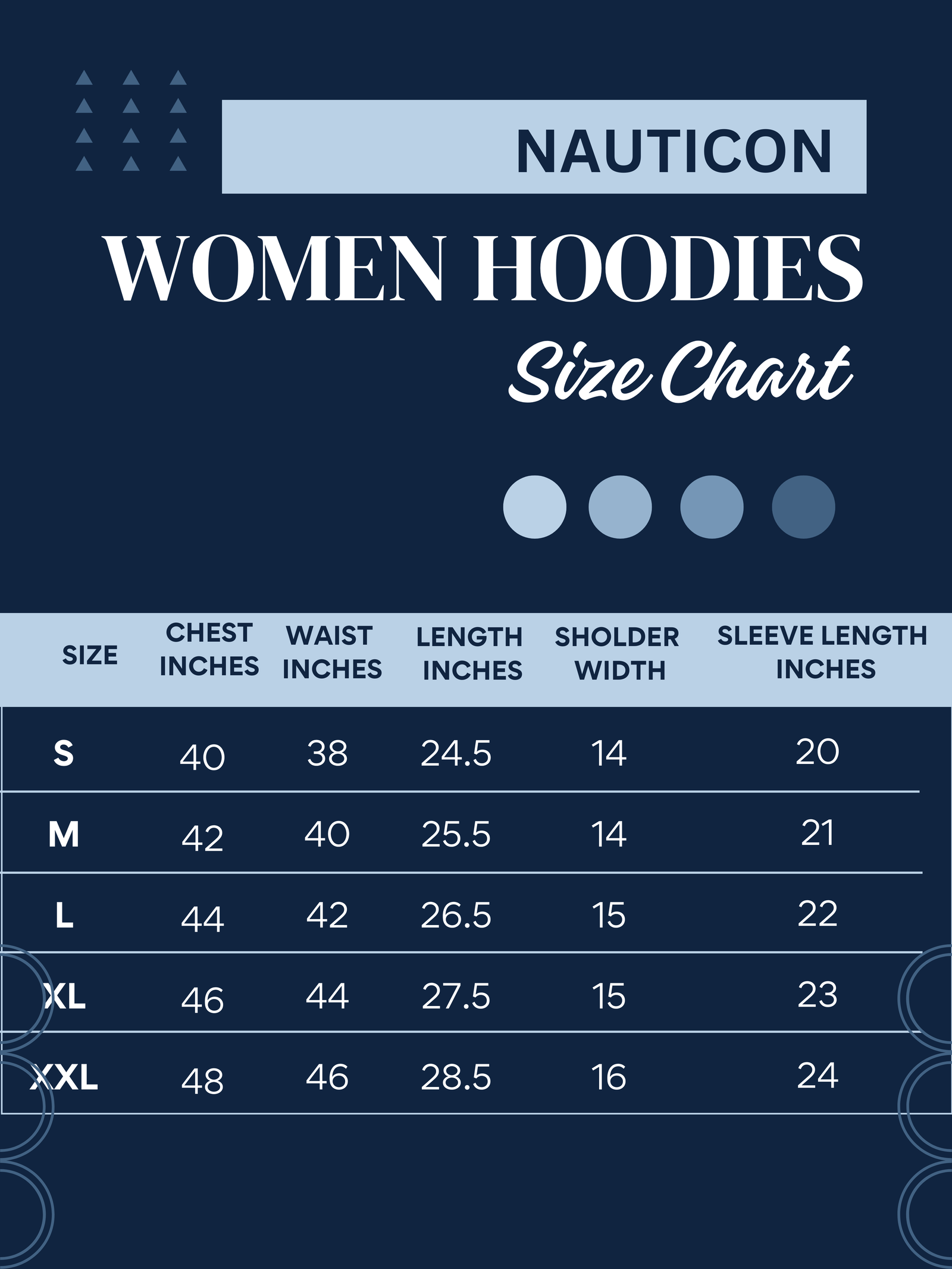 Women Winter Wear Stylish Hoodie Sky Blue - NAUTICON WEARABLES